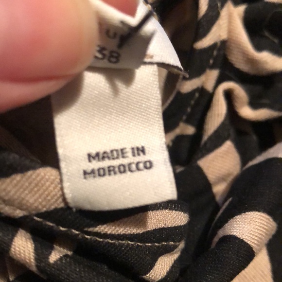 river island zebra print long sleeve minidress w/keyhole neckline SZ 8 (UK 12) - Picture 10 of 17